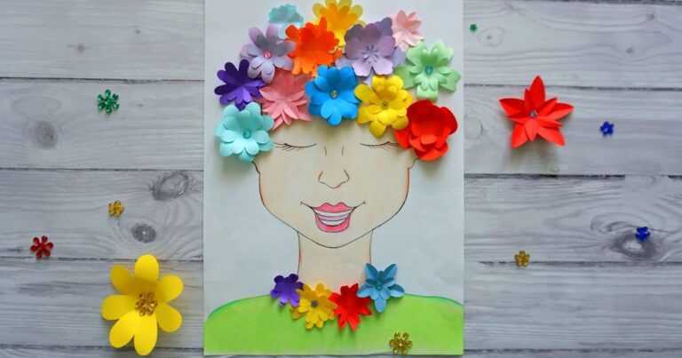 Portret Pani Wiosny - praca plastyczna 1